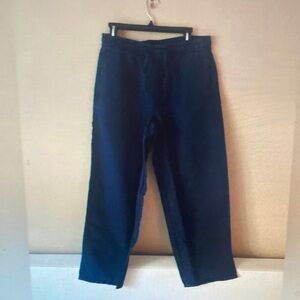 Men's Dark Blue Casual Pants